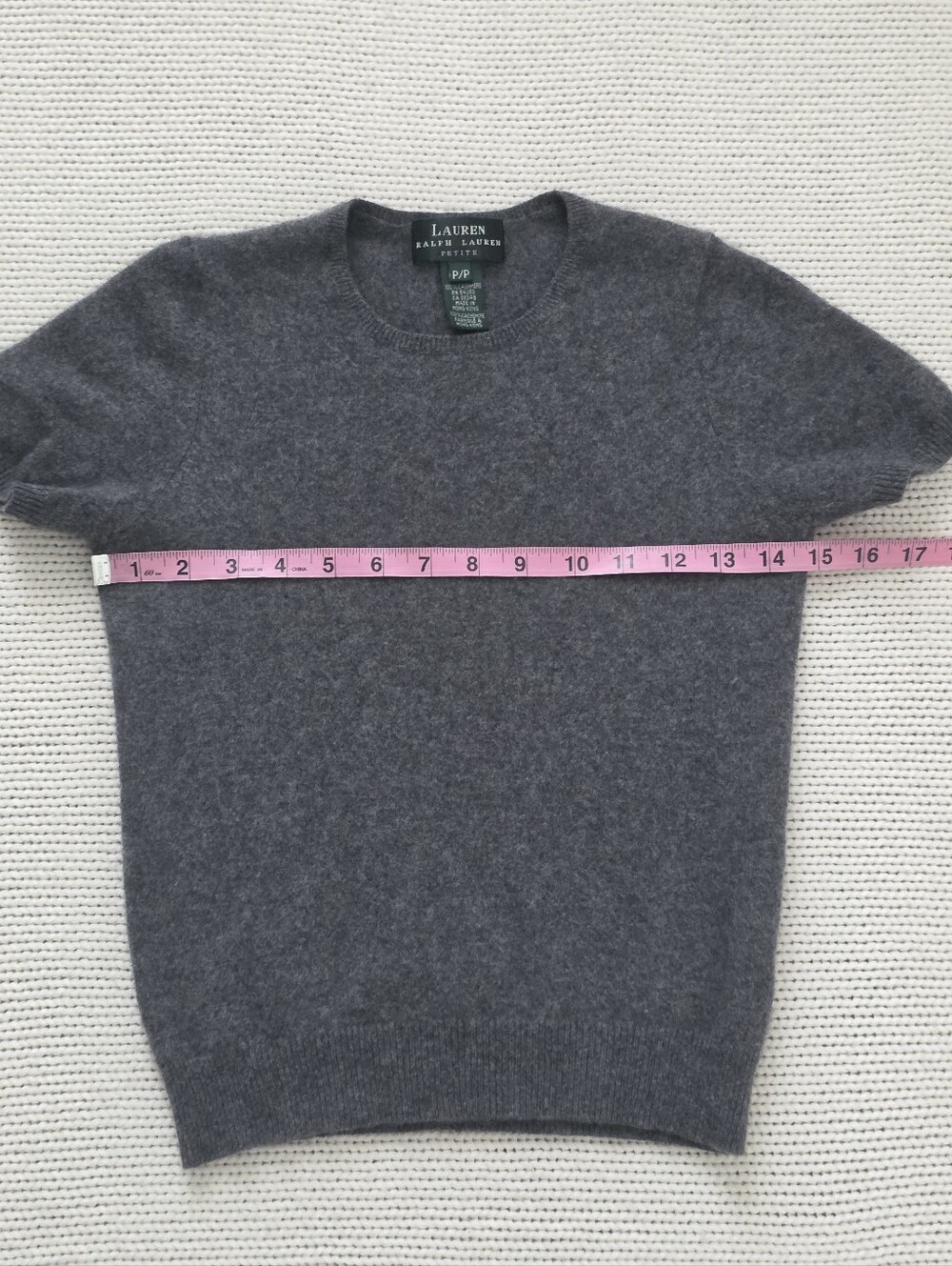 Naadam 100% Cashmere Lounge Pants/ Ralph Lauren Short Sleeve Sweater Top, XS - Picture 8 of 13